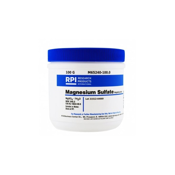 Rpi Magnesium Sulfate Heptahydrate, 100 G M65240-100.0 - main